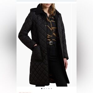 Lauren Ralph Lauren Diamond Quilted Hooded Coat